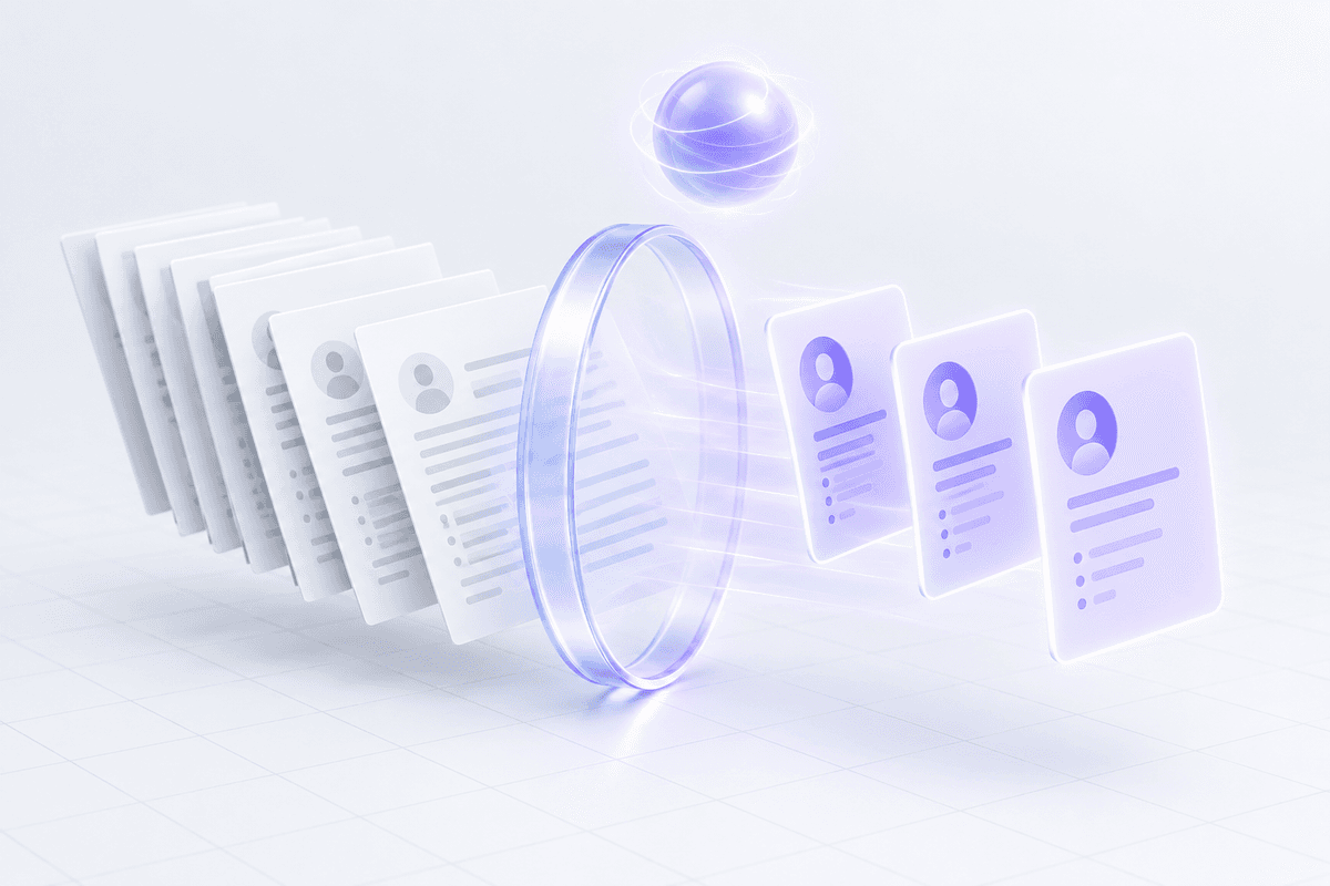 Candidate screening illustration
