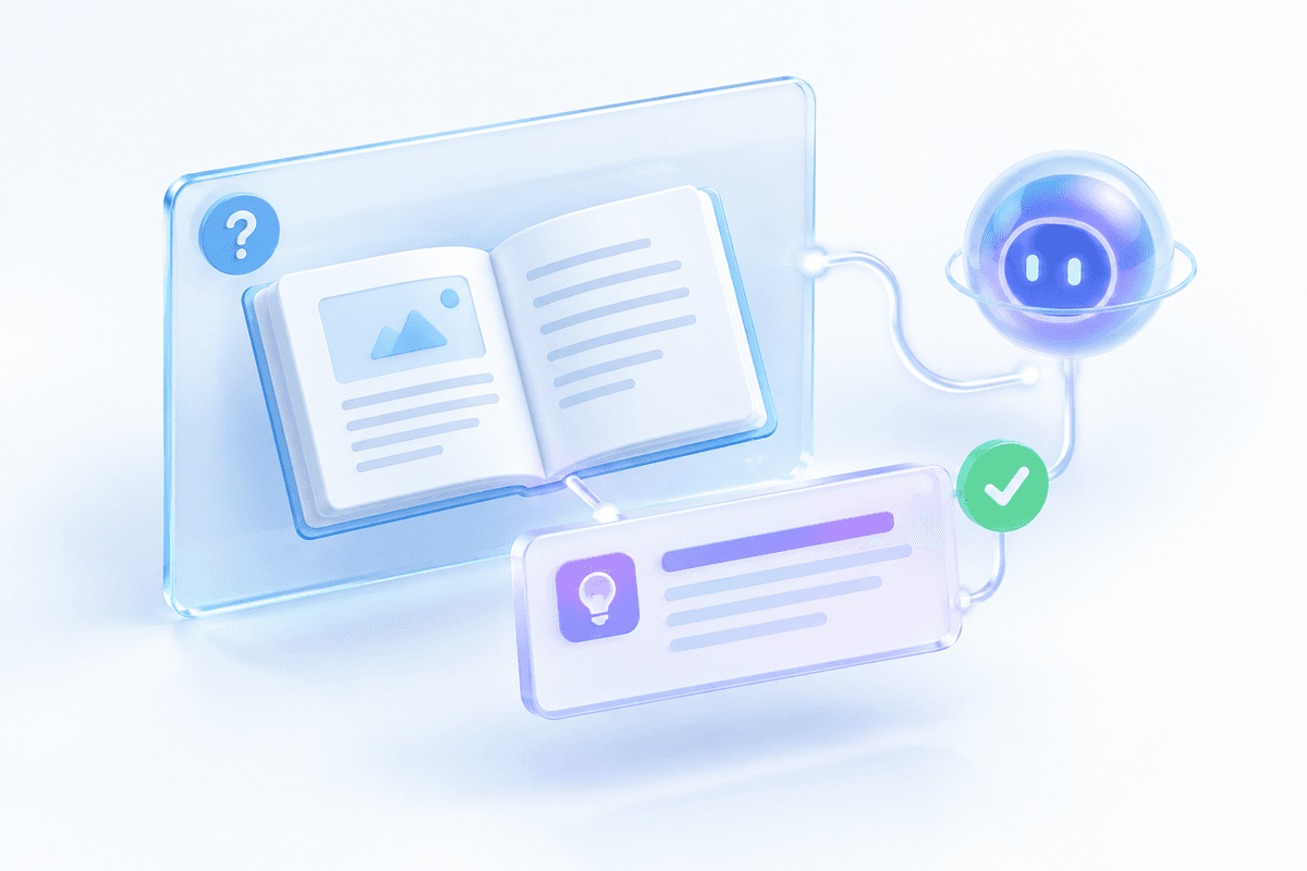Company wiki assistant illustration