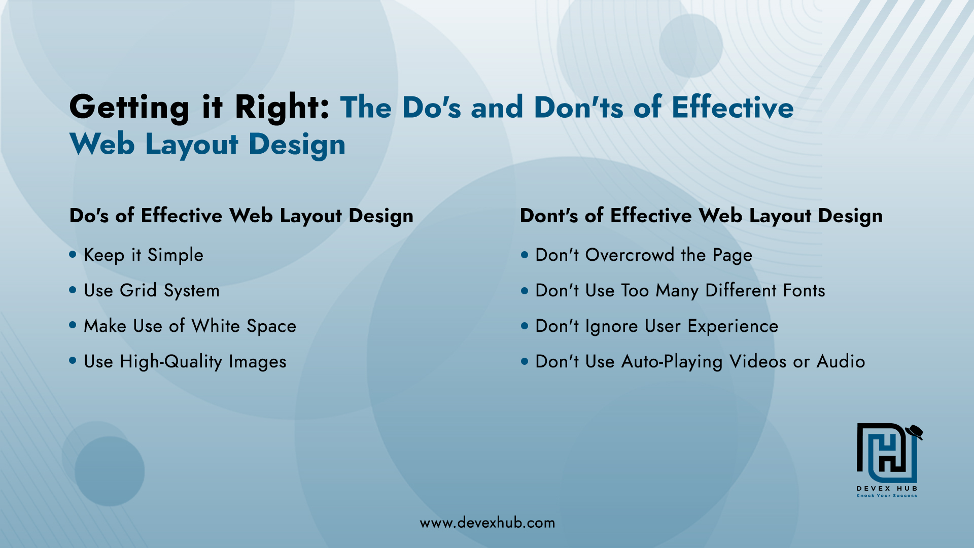 Getting it Right: The Do's and Don'ts of Effective Web Layout Design image